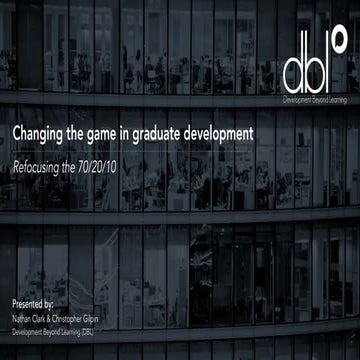 Changing the Game in Graduate Development 