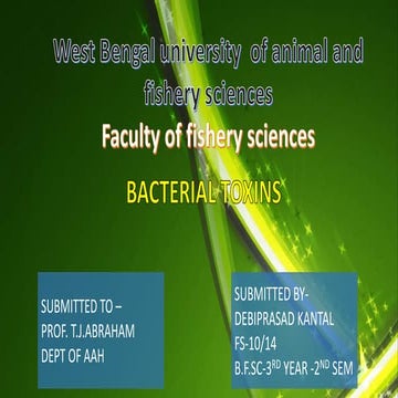 BACTERIAL TOXINS