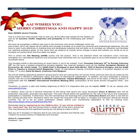 AAI newsletter december 2011