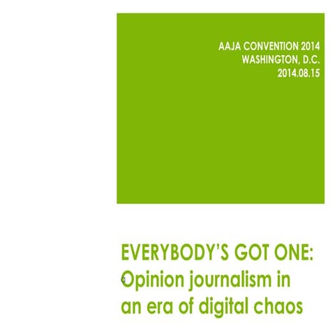 Opinion journalism session at AAJA Convention 2014
