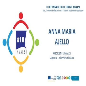 Decennale Prove INVALSI- Anna Maria Ajello