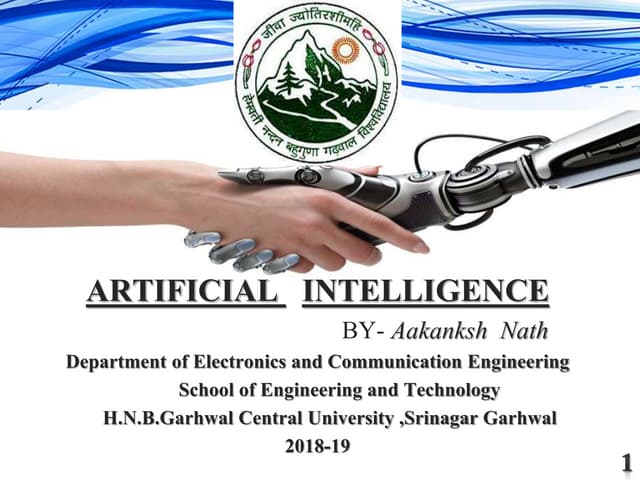 PPT on Artificial Intelligence(A.I.) 