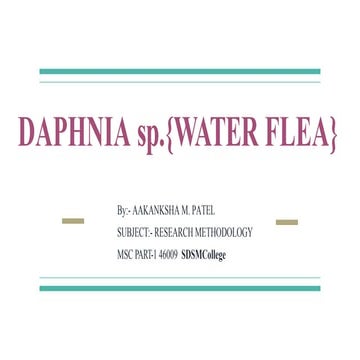 Aakanksha detailed ppt on daphnia model organism.pptx