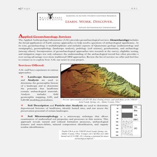 AAL geoarchaeology brochure