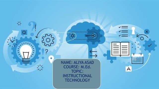Aaliya Asad Educational Technology &.pptx