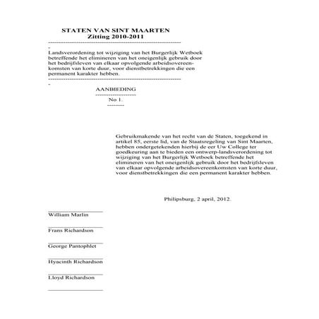 Aanbieding 2 april, 2012