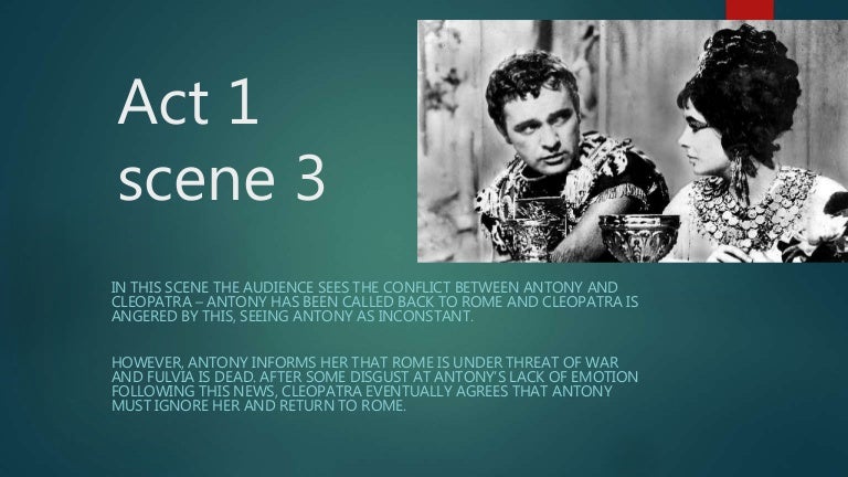Antony And Cleopatra Act 2 Summary