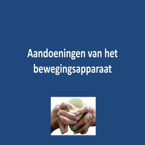 Aandoeningen van het bewegingsapparaat