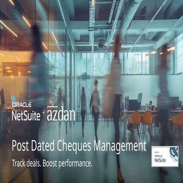 Automated Post Dated Cheques Management in NetSuite for GCC Businesses ...