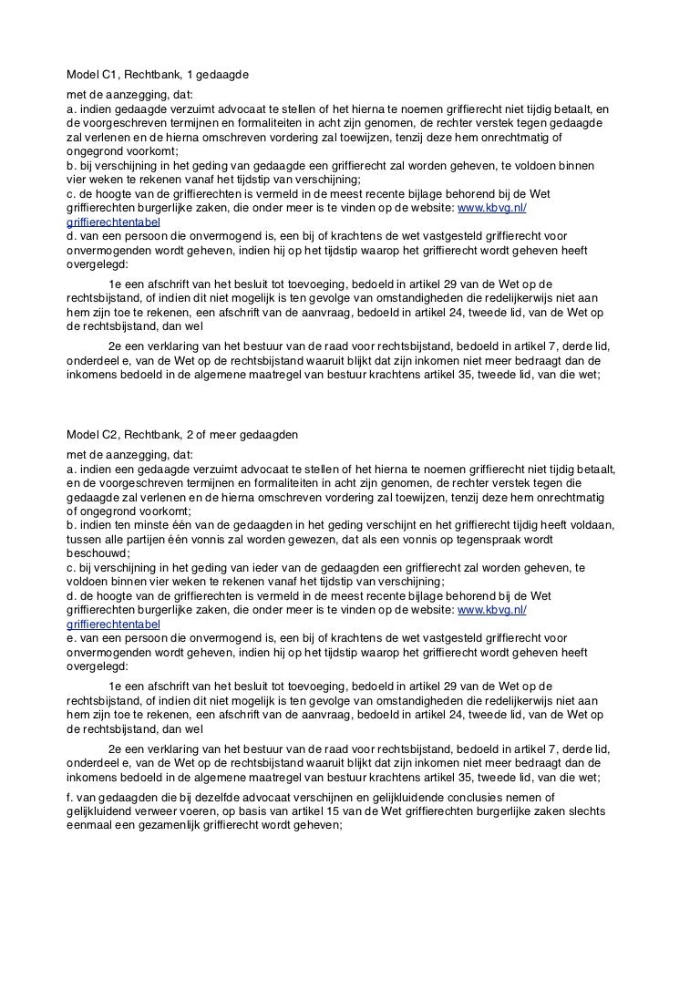 Aanzeggingen per 1 april 2013