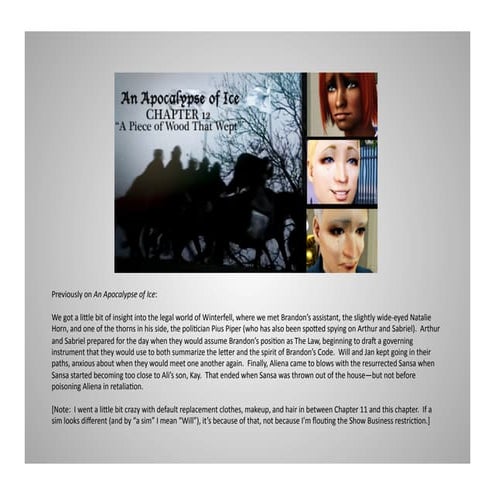 Apocalypse of Ice Chapter 12 Part 1