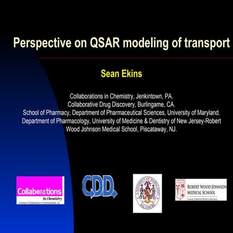 Perspective on QSAR modeling of transport