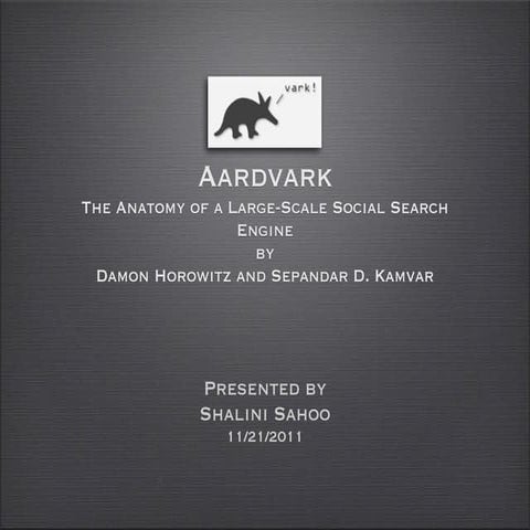 Aardvark shalini