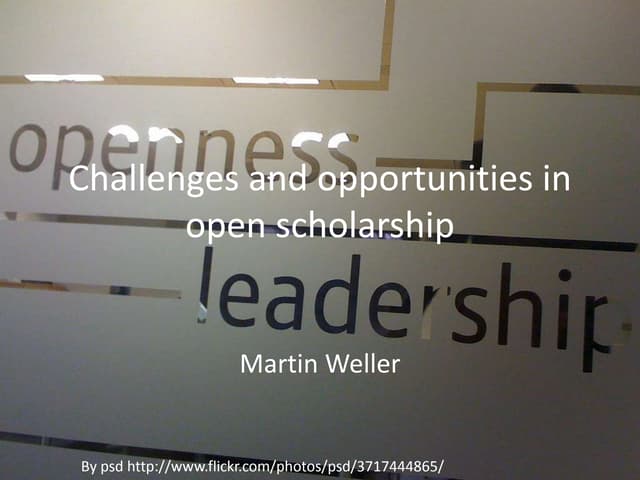 Open scholarship, social media & libraries