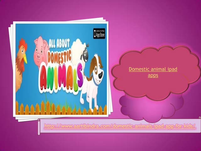 Domestic animal ipad apps