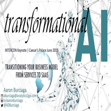 Transitioning Your Business Model - From Services To SaaS