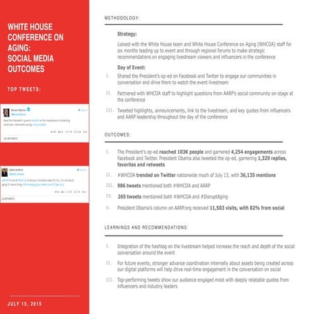 AARP Social: White House Council on Aging Report