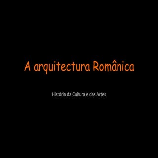 A arquitectura romnica