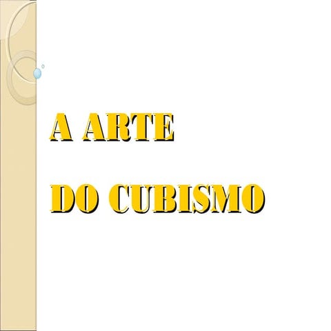 Ensino Médio- A arte do cubismo