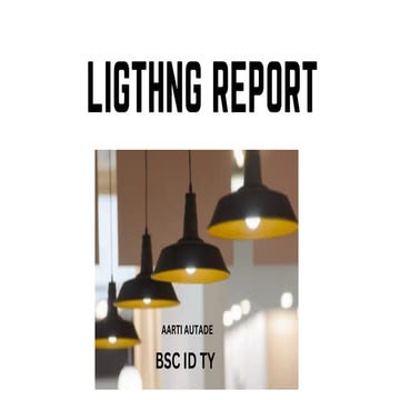 Market Research Report : Lighting industry in india 2015 - Sample | PDF