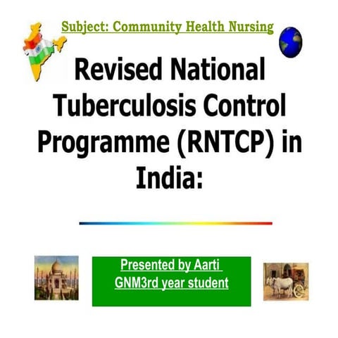 RNTCP for b.sc and gnm students ppt......
