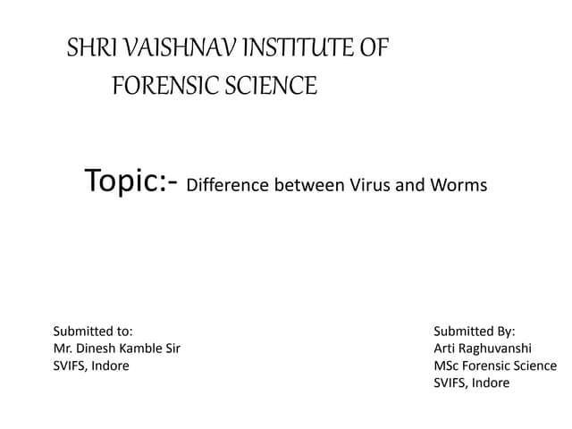 Virus and Worms