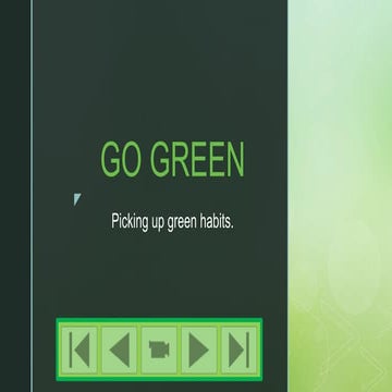 Go green | PPTX
