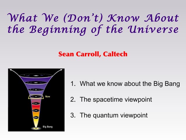 What We (Don't) Know About the Beginning of the Universe
