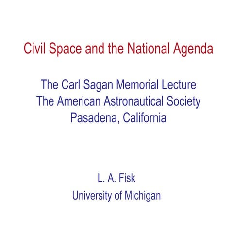 AAS National Conference 2008: Len Fisk