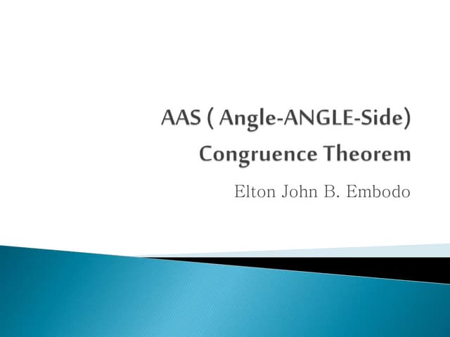 Aas congruence theorem
