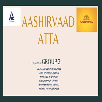 Aashirvaad aata 4 p's