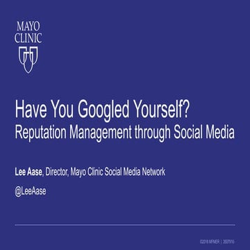 Have You Googled Yourself?