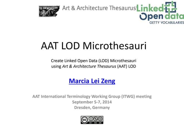 AAT LOD Microthesauri