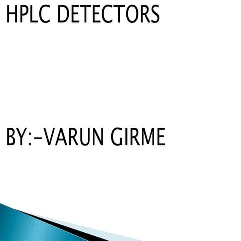 HPLC Detectors