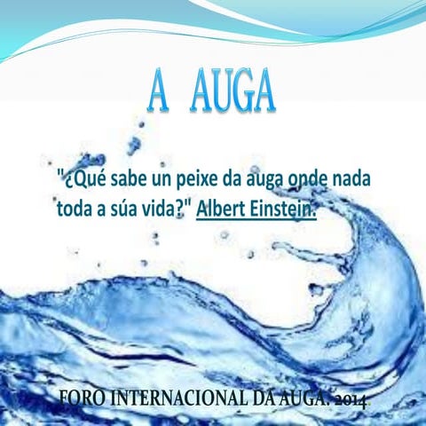 Historia da auga en Santiago de Compostela | PPT