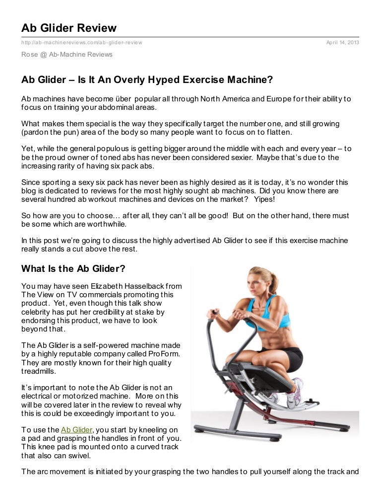 glider ab workout