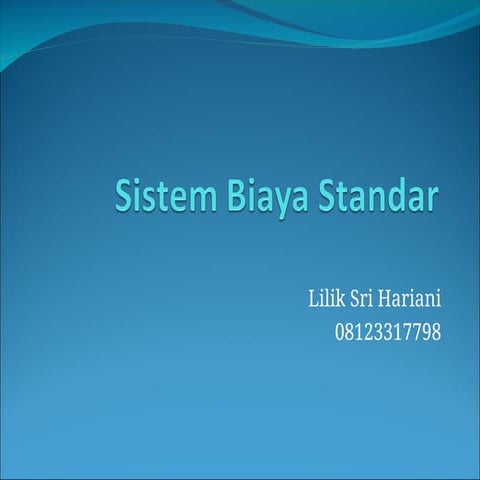 Ab Pertemuan 14 1 Ppt Akuntansi Biaya Biaya Standar Ppt