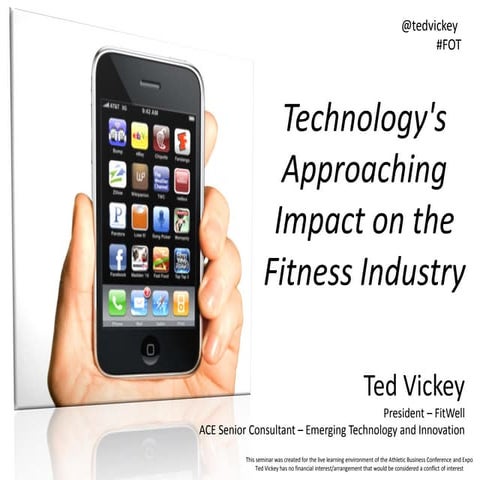 Athletic Business 2013 - San Diego -  Technology's Approaching Impact on the ...