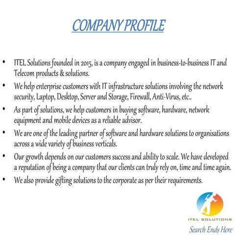 COMPANY PROFILE Presentation