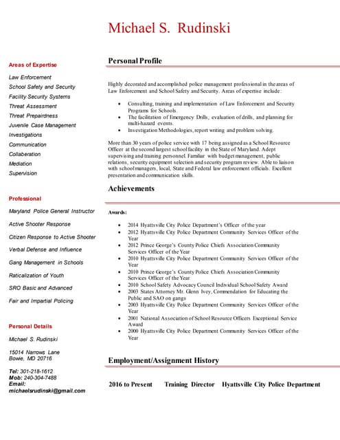 Michael Rudinski presentations