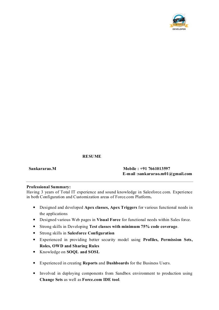 it experience resume