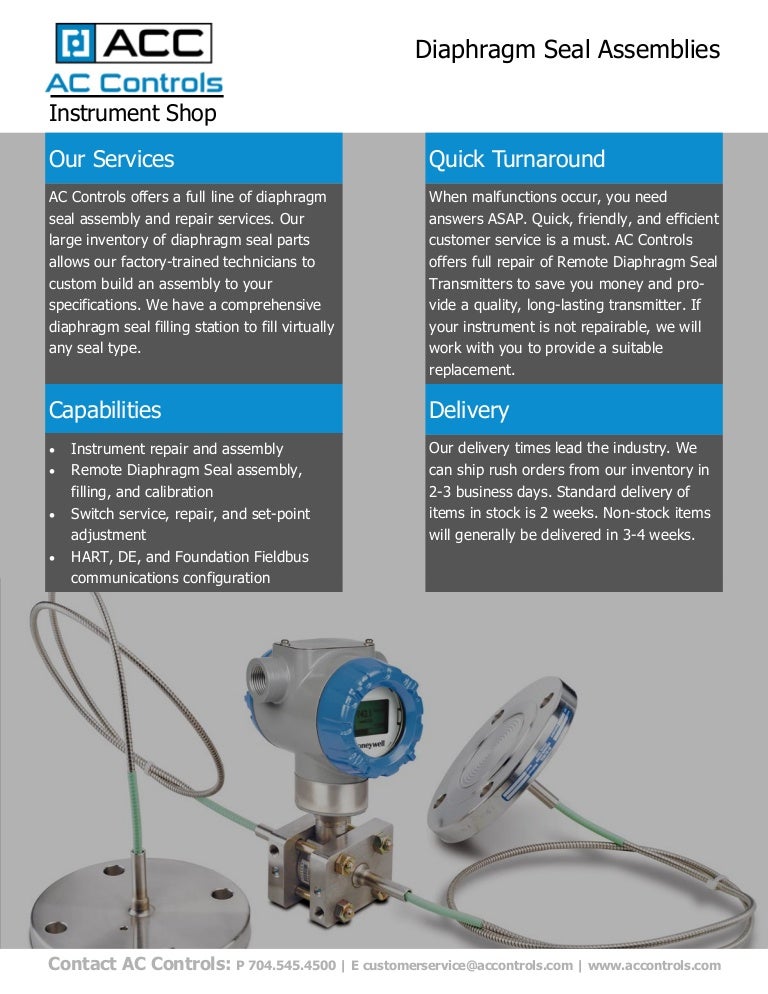 Diaphragm Seal Assemblies