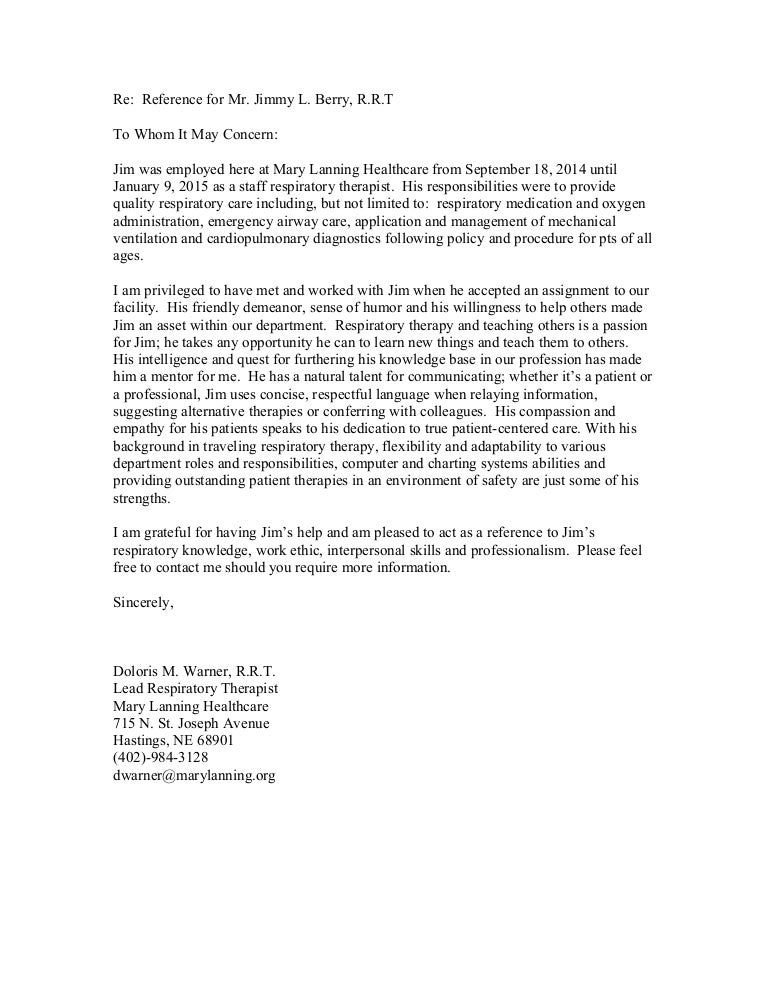 reference letter therapist recommendation letter