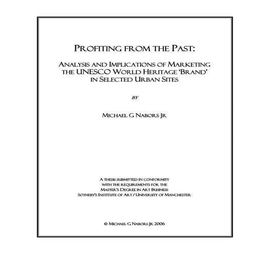 PROFITING FROM THE PAST_MA THESIS