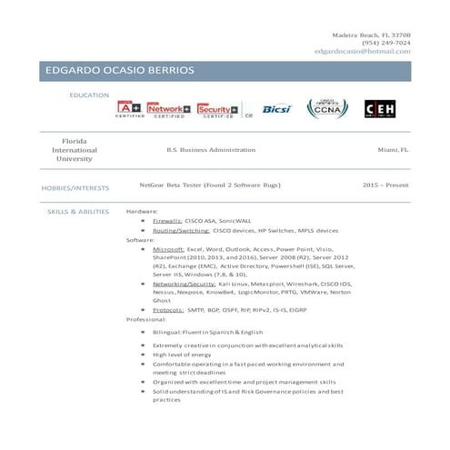 Adam R. Moore Universal Resume | PDF