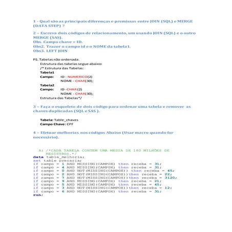 PROVA SAS | PDF