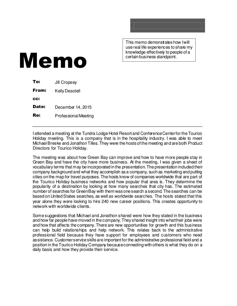 business proposal memo sample