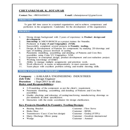 resume chetan (4) | PDF