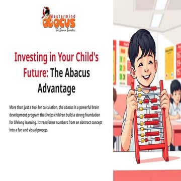 Why Abacus Classes are a Game-Changer for Your Child's Brain