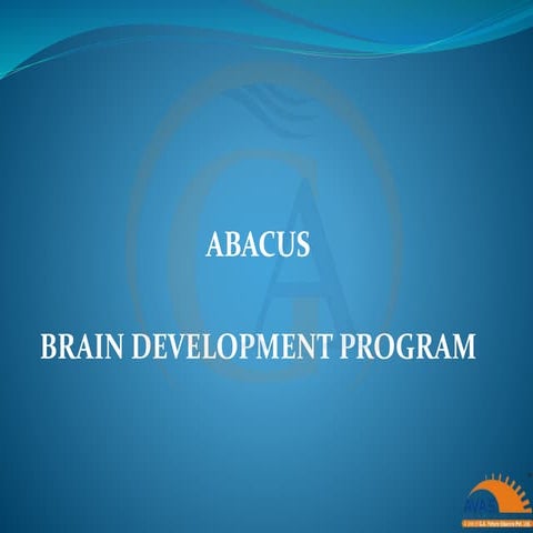 Abacus Presentation by AVAS INDIA